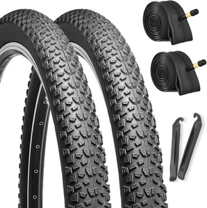 Paquete de 2 neumáticos de bicicleta de montaña Hycline 27,5 pulgadas plegables neumáticos de repuesto con - Imagen 1 de 7