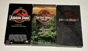 Jurassic Park / Lost World / Jurassic Park III - Complete VHS Trilogy Set Lot 3 - Picture 1 of 6