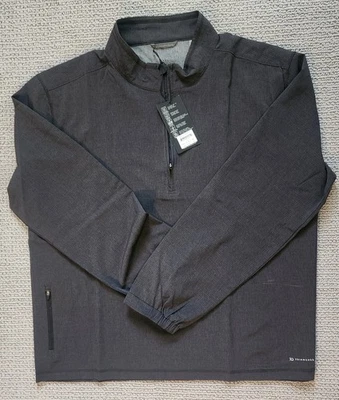 7DIAMONDS 男式 1/4 ZIP $110 OXYGENATE QUICK DRY PULLOVER HOODIE XXL 2XL 全新无标签 — 第 1/4 张图片