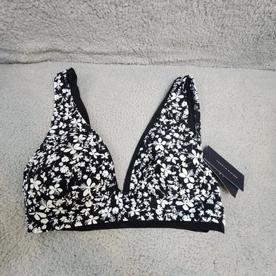 Tommy Hilfiger Mujer Bikini Top de Natación Traje de Baño Traje de Baño Talla M Floral Nuevo Foto 1 de 4