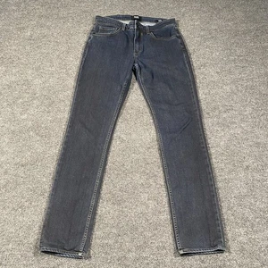 Paige Lennox Jeans Mens 31x30 Faded Blue Stretch Denim Made in USA Dark Wash - Picture 1 of 12