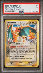PSA 1 2006 POKEMON EX CRYSTAL GUARDIANS #4 CHARIZARD-HOLO CRYSTAL GUARDIANS - Picture 1 of 2