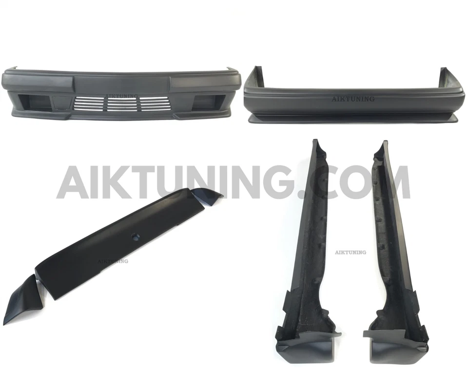 Full Body Kit Front Rear Skirts Spoiler (Fits Mercedes Benz W201 190 And AMG) - Image 1 of 4