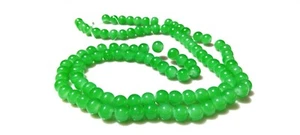 Chrysoprase Chalcedony Round 8mm Smooth Loose Gemstone Beads 1 Strand 13"  - Picture 1 of 12