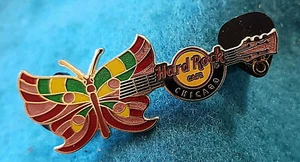 SERIE DE GUITARRA CHICAGO HRC MARIPOSA SIN MINI COLGANTE Hard Rock Café PIN LE - Imagen 1 de 1