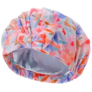 Luxury Shower Cap for Women,Waterproof, Double Layer, Resuable,Large Bath  - Picture 1 of 7