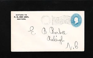 Scarce New York Flag Cancel 1896 #1 Sta P PSE Cover 6t - Picture 1 of 3