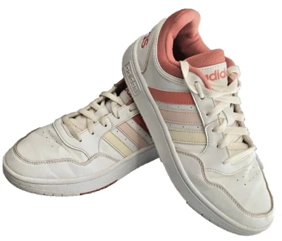 Adidas Hoops 3.0 Womens 9 Shoes Low Classic Pink Gradient Stripes - Image 1 of 4