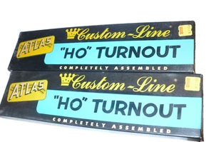 Atlas Custom Line HO Scale Turnout Nickel Silver  6L &  6R Train Railroad W/Box - Picture 1 of 2