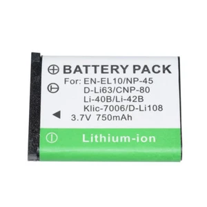 Battery for NP-45 NP-45A Fujifilm FinePix XP11 Z100fd Z10fd Z200fd Z20fd Z250fd - Picture 1 of 5