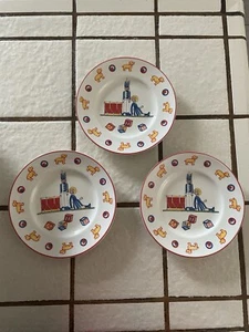 Tiffany & Co Porcelain Plate Children's Toys Pattern 1992  7" Set 3 - Picture 1 of 6