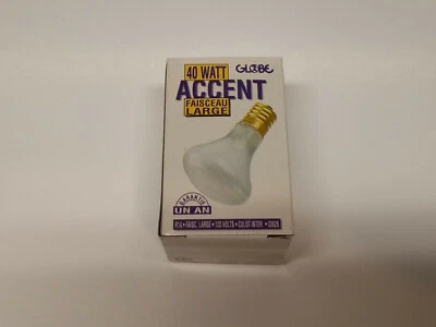 globe Pak 40 watt accent flood bulb R14 Flood 120 volt inter. base 03626 - Image 1 of 4