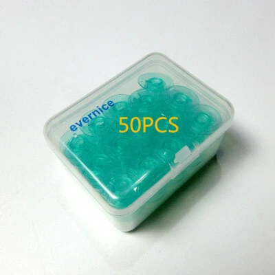 Schachtel mit 50 transparenten grünen Spulen 4123078 für Pfaff Performance 5.2 weiß 5811+ - Bild 1 von 2