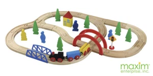 MAXIM 50028~40 PIEZAS Juego de Tren MADERA~Thomas/BRIO~Pintura No Tóxica~Niños y Niñas-3+ ENORME - Imagen 1 de 1