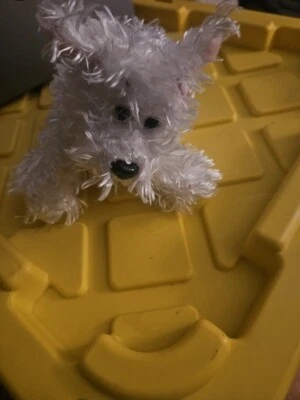 Webkinz Lil' Kinz White Terrier.  HS106.  No Code - Image 1 of 3