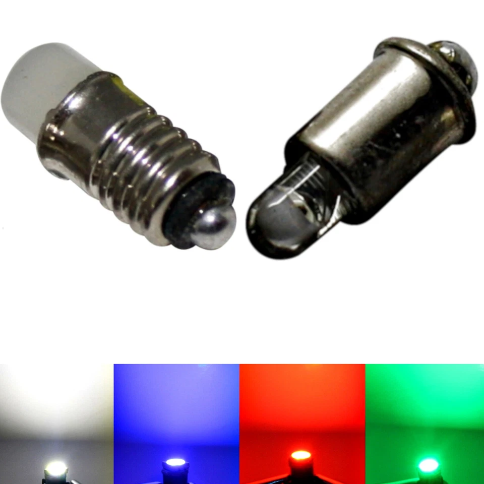 10x 100x LED MS4 E5,5 bis 19V Modelleisenbahn Glühlampen Modellbahn weiß - Bild 1 von 1