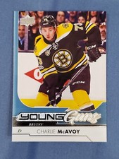 Charlie McAvoy 2017 Upper Deck Hockey Young Guns Rookie Card  #242