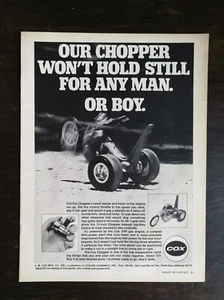 Vintage 1971 Cox Chopper Model Full Page Original Ad 624 - Picture 1 of 1