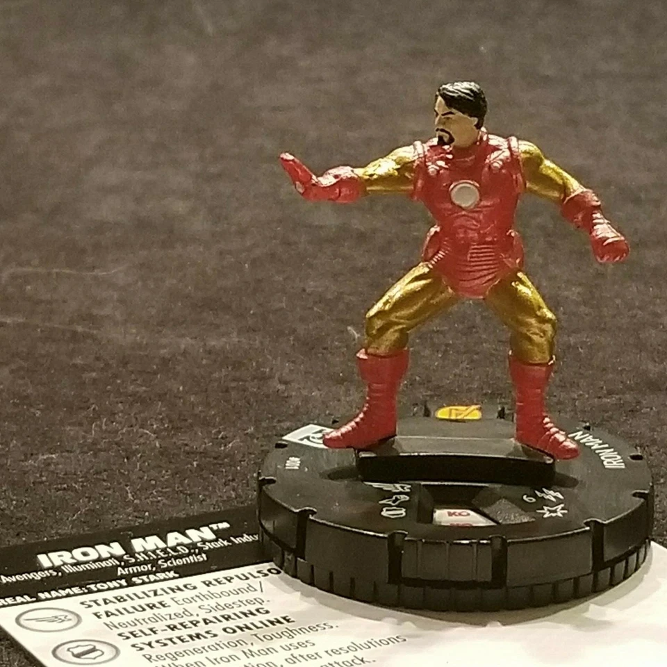 IRON MAN - 001 - COMMON Heroclix Black Panther & Illuminati #1 - Image 1 of 1