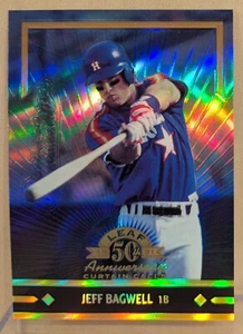1998 Donruss Collections PRIZED LEAF #348 Jeff Bagwell Refractor RARE PARALLEL - Picture 1 of 2