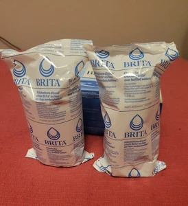 2 New Factory Sealed Standard Brita Water Filters White - Picture 1 of 2