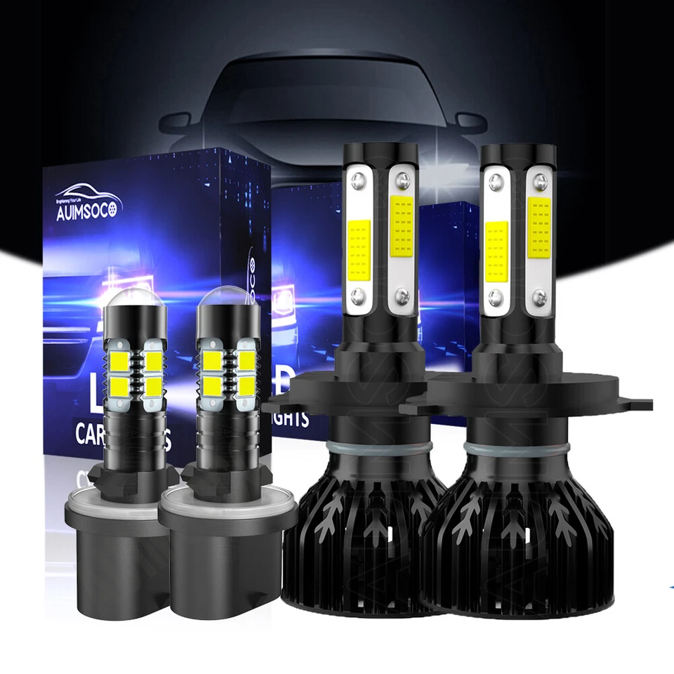 For Dodge Attitude Sedan 4-Door 2006-2010 LED Headlight High Low Fog Light Bulbs - Image 1 of 4
