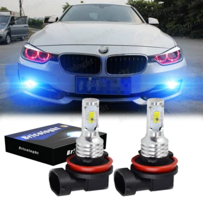 2x 8000K Azul Hielo H8 H11 H9 100W LED Faro Antiniebla Bombilla Para BMW Foto 1 de 4