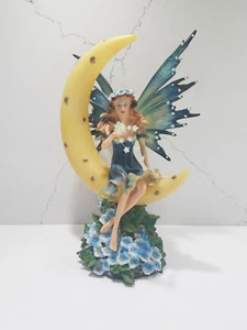 Estatuilla mítica de colección HADA ALADA AZUL en LUNA 12" por Mystical Creations - Imagen 1 de 21