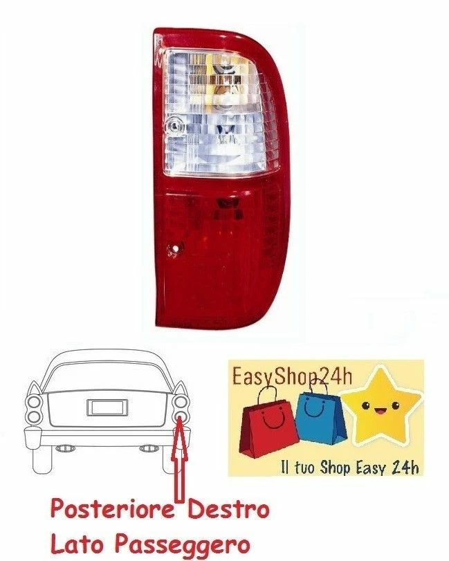 Feu Arriere Droite Pour Ford Ranger e Pick Up 2005 2006 Phare Lumiere Neuf - Photo 1/1