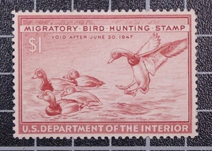 Scott RW13 - 1943 $1.00 Duck Stamp - MNH - PSE Cert Grade 95 - SCV - $190.00 - Picture 1 of 4