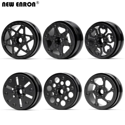 Aluminum 1.9" Carbon Fiber Beadlock Wheel Rim for 1/10 Axial SCX10 VS4-10 TRX4 - Image 1 of 4