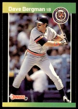 1989 Donruss Baseball Card Dave Bergman Detroit Tigers #389