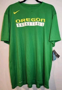 Oregon Ducks Basketball Nike Dri-Fit Practice Shirt Apple Green Men's Size 2XL - Picture 1 of 2