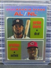 2020 Topps Heritage Chrome Yordan Alvarez Aquino Refractor Rookie RC #110/571