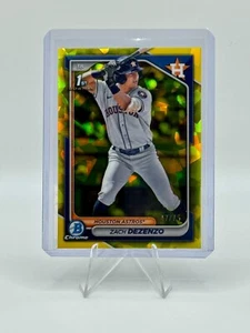 2024 Bowman Chrome Sapphire Zach Dezenzo 1st Yellow Sapphire /75 #BCP-161 - Picture 1 of 2