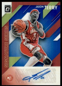 2019-20 Donruss Optic Signature Series Blue #41 Jason Terry Auto /25