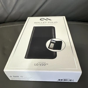 Case-Mate Wallet Folio Leather Case w/ Card Slots for LG V20 - Black New - Photo 1 sur 3