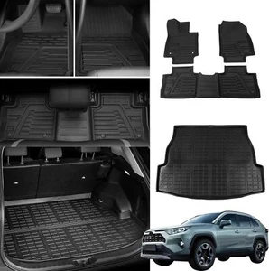 Floor Mats Compatible with 2019 2020 2021 2022 2023 2024 Toyota Rav4 Cargo Mat - Picture 1 of 6