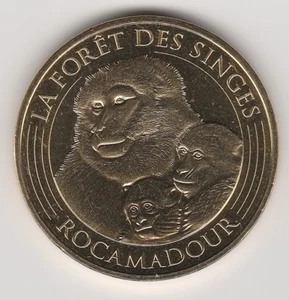 A-- 2017  TOKEN MEDAILLE MONNAIE DE PARIS -- 46 500 FORÊT DES SINGES ROCAMADOUR - Picture 1 of 2