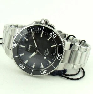 Neu 2025 Oris Aquis Datum Stahl schwarzes Zifferblatt 41 mm 01 400 7769 4154-07 8 22 09PEB - Bild 1 von 7