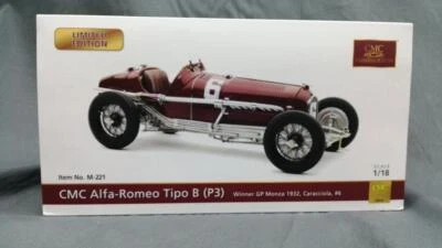 1:18 Tecnomodels TEC18266B Caracciola Alfa Romeo P3 Tipo B 1st Italian GP 1932 - Image 1 of 4