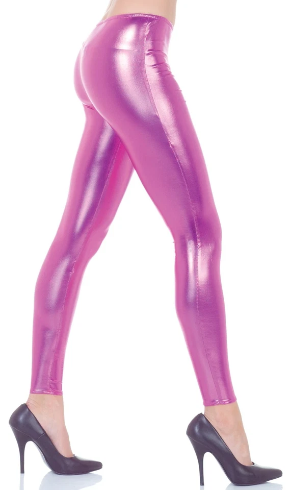 金属打底裤紫红色服装成人万圣节小号/中号 — 第 1/1 张图片
