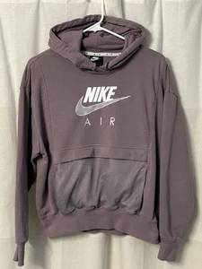 Nike Air Cropped Hoodie Pullover Women’s Size Small Purple Mauve Sweatshirt - Picture 1 of 4