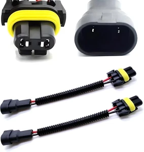 iJDMTOY 9005 HB3 9145 H10 9006 HB4 Extension Wiring Harness Sockets Wires... - Picture 1 of 6