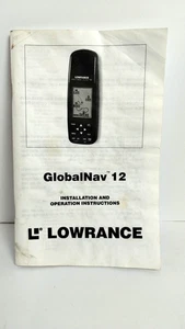 Lowrance Globnav 12 Installation and Operating Instructions Manual 1998 - Picture 1 of 1