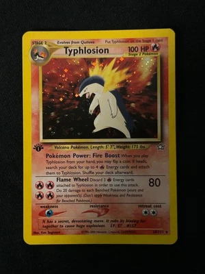 Typhlosion 18/111 1st Edition Neo Genesis Holo LP Pokemon  - Image 1 of 2