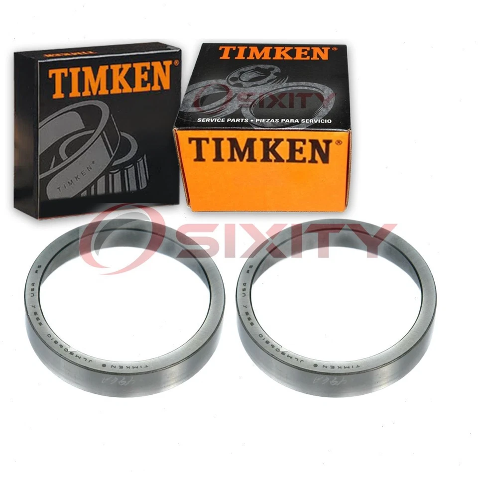 2 pc Timken JLM506810 Wheel Bearing Races for FJLM506810 F2TZ1239A DA5629 fc Foto 1 de 4