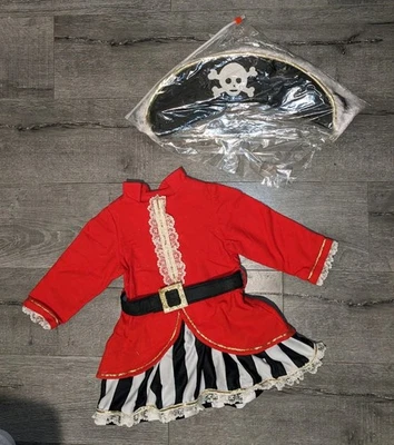 Toddler Girls Pirate Captain Costume for Halloween - Image 1 of 4