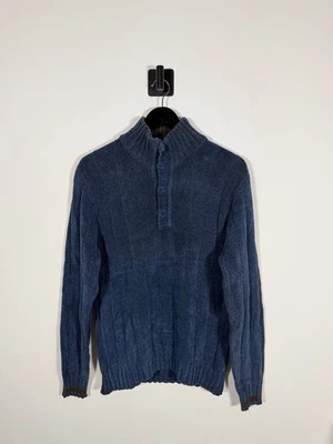 Jersey Marlboro Classics MCS Grueso Medio Presión Para Hombre’s M Azul Polvoriento Tejido De Colección Foto 1 de 4