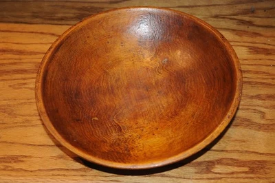 Munising Signed Wooden Wood Dough Bowl Out of round 10" Primitive Farmhouse - Image 1 of 4